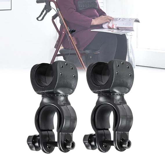 Metal Cane Holder for Mobility Scooters & Power Chairs - Walking Stick Stand Support Accessories for Wheelchair, Walker
