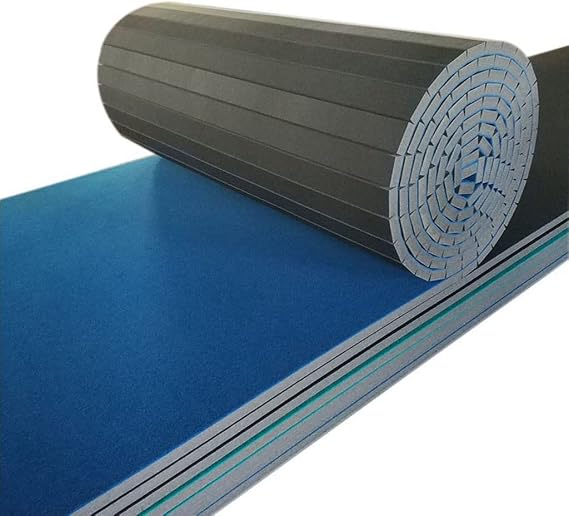 Gymnastics Tracks Exercise Mat Roll Out Cheerleading Fitness Mats with a Grippy Gym Carpet Top Sturdy Foam Wrestling Mats for MMA, Gymnastics(Size : 3m*1.83m*4cm)