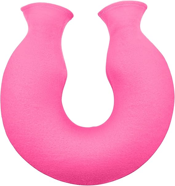 Reusable U-Shaped Hot Water Bottle with Soft Fabric Exterior – Neck and Shoulder Heat Pack for Women and Men, Reusable Warm Water Bottle for Home, Office and Winter Comfort