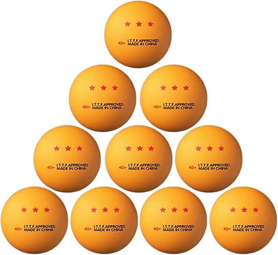 10 Pcs Table Tennis Ball Replacement Pingpong Ball 3-Star Standard Table Tennis Ball For Indoor/Outdoor Pingpong Table 3 Star Standard Table Tennis Ball