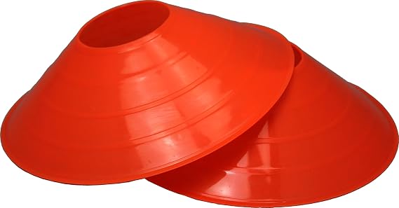 BlueDot Trading High Visibility Sports Cones for Agility Training, Soccer, Football, Basketball, Field Cone Markers for Adults or Kids, Orange, Quantity 100-Pack