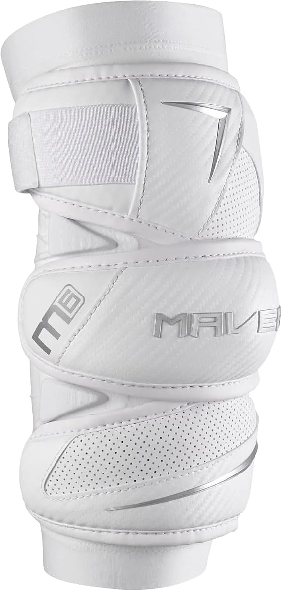 Maverik M6 Lacrosse Arm Pads, White