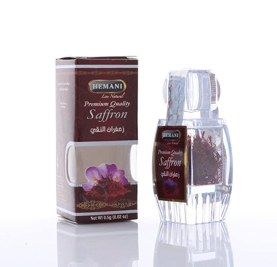 Hemani Premium Saffron 0.5g - Pure Spanish Saffron Threads for Cooking & Flavor | Halal Certified | Since 1949