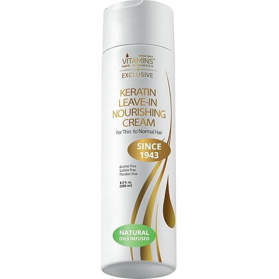 VITAMINS hair cosmetics Keratin Leave In Conditioner for Thin Hair