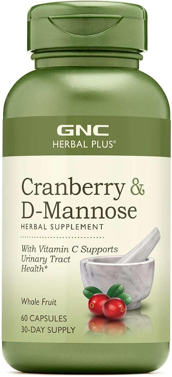 GNC Herbal Plus Cranberry D-Mannose, 60 capsules