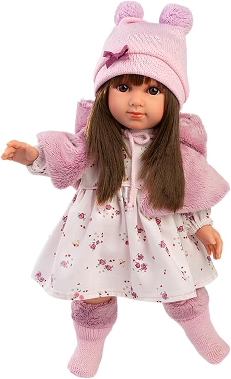 Llorens Martina 13.8" Soft Body Fashion Doll Premium Quality Handcrafted Doll with Soft Fabric Body and Vinyl Limbs Stylish Outfit for Imaginative Play