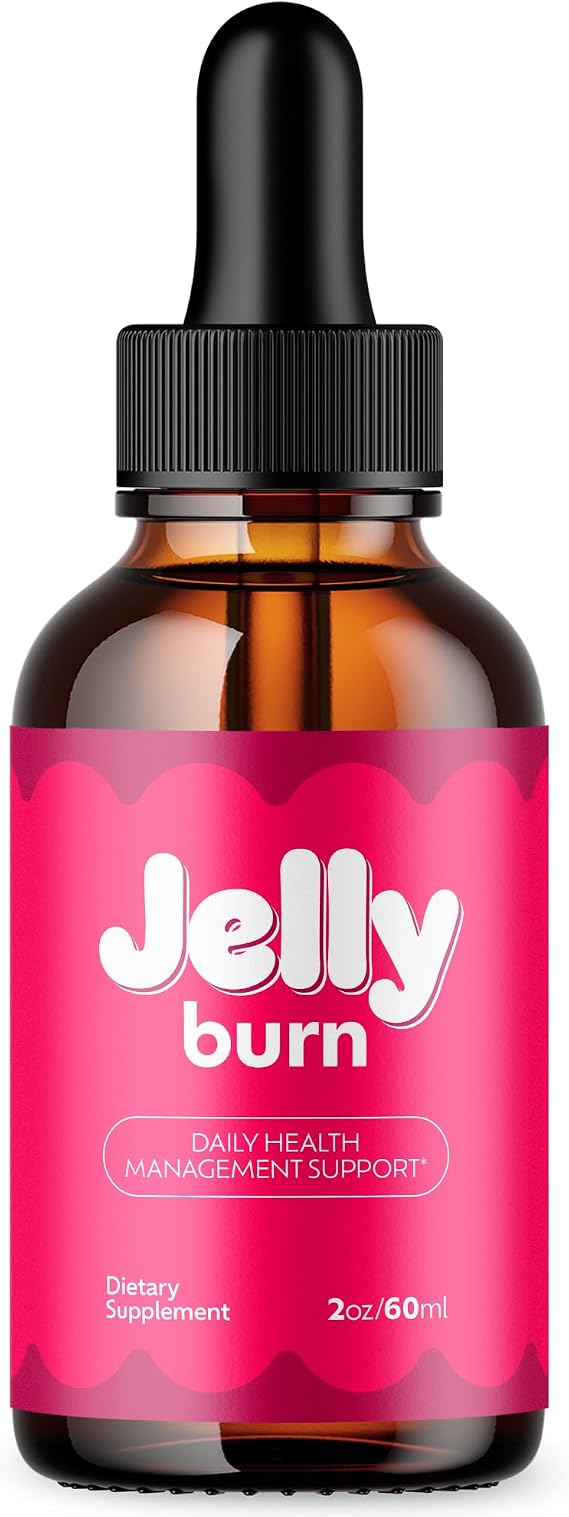 Jelly Burn Drops, Advanced Formula JellyBurn Drops with Natural Ingredients, Maximum Strength Jelly Burn Health and Wellness Support Multivitamin Tincture for Women and Men (30 Servings)