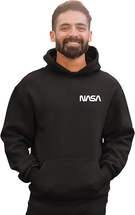 Go All Out NASA Worm Logo Left Chest Mens Women Youth Sweatshirt Hoodie