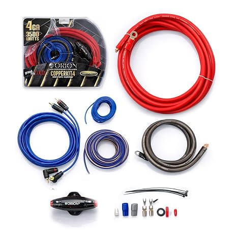 Orion COPPERKIT4 4 AWG True OFC Complete Amplifier Wiring Kit