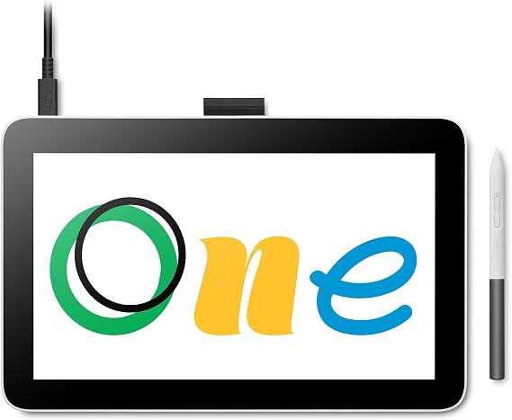 Wacom One 12 - DTC121W0B - 11,6 inç Full HD 99% sRGB ekranlı, elektromanyetik rezonans kalem, pil ve pil dahil olmadan, Windows, Mac, Chromebook ve Android için, Sanatçılar için