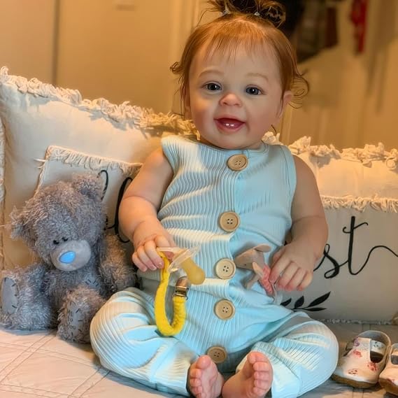reborn baby dolls silicone girls 24inch lifelike toddler realistic | newborn boys real life looking open eyes babies