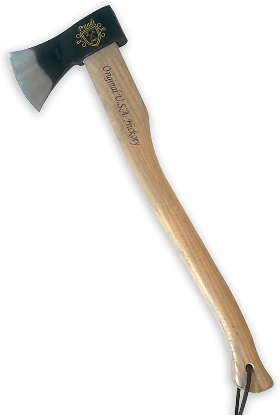 Prandi German Style Axe, 1000 Gram Head, 23 3/4" Hickory Handle - PRA03011TH (with Sheath)