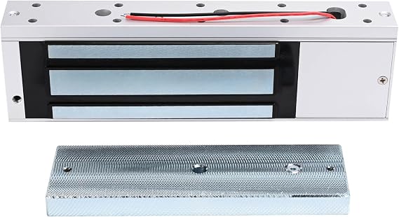 Electric Magnetic Door Lock Outdoor Waterproof 500KG 1200lb Holding Force Electromagnet Lock 12V DC Fail Safe NC Mode for Access Control System