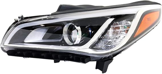 CarLights360 For Hyundai Sonata 2015 2016 Headlight Assembly HID Type Driver Side DOT Certified | HY2502184 | 92101-C2100