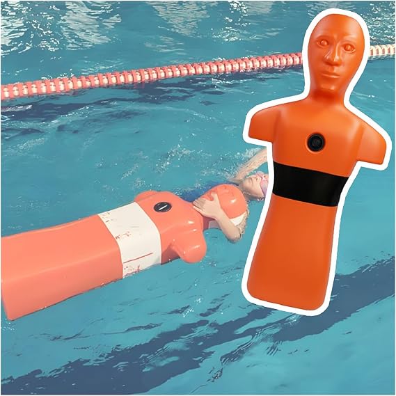 Water Rescue Training Dummy - Life-Saving Pool Simulator, Emergency Drill Tool for Water Safety Practice and Lifeguard Training