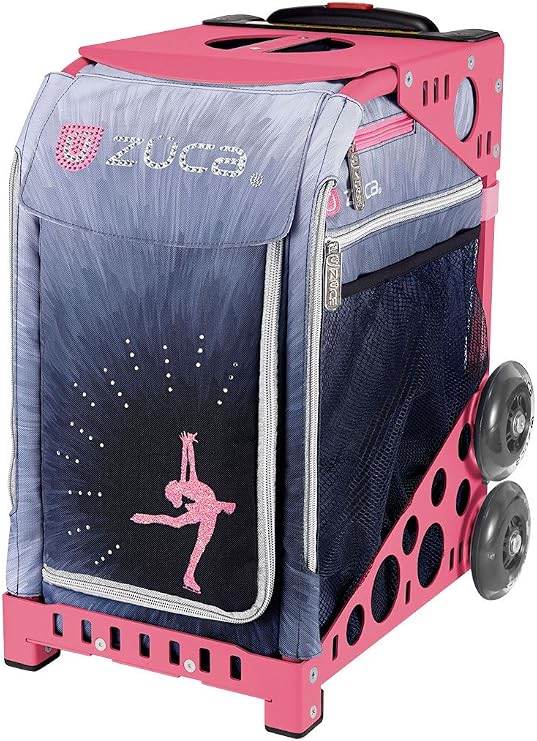 ZUCA Bag Ice Dreamz LUX Insert & Pink Frame w/Flashing Wheels