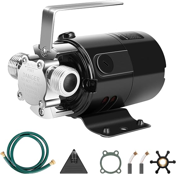 VIVOSUN 1/10HP Water Transfer Pump, 330 GPH Portable Utility Pump with Hose