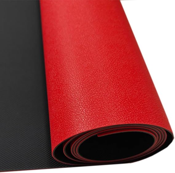 UrbanUp Garage Floor Mat Protective Rubber Mats for Outside Heavy Duty, Garage Floor Mats for Under Car Rubber Sheet, Flexible Treadmill Mats/Pets Mat, Rubber Gasket(Red,0.9x1m (3.3 x 3.3ft))