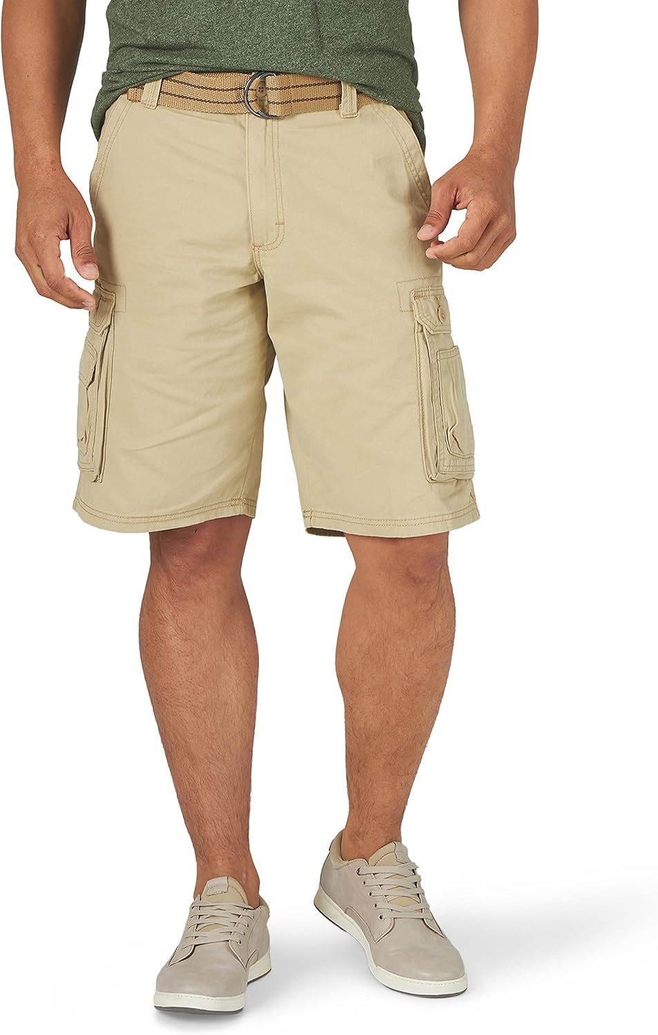 Lee Men's Dungarees New Belted Wyoming Cargo Short Cargo Shorts