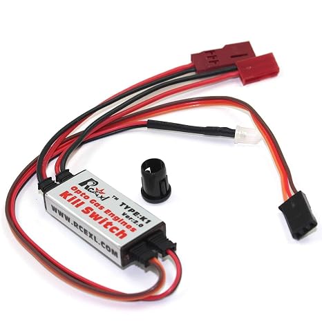 K1 V2.0 Opto Gas Engine Kill Switch Fiber Optic Remote Ignition Cut Off for RC Gasoline Airplane, Car, Boat