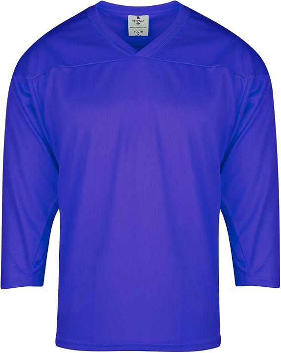 Exxact Sports Adult Hockey Practice Jersey, Men's Blank Ice Hockey Jersey | Lightweight Breathable Mesh Plain Hockey Jersey for Men & Women