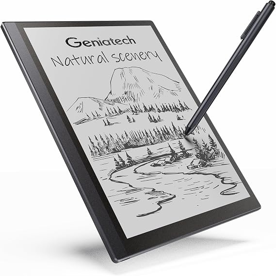 Geniatech Kloudnote Slim 10.3 Inch Digital Notebook E-Ink Tablet E-Paper Notepad for Reading and Writing E-Book with 227ppi eReader Device 2025 Version 5.3mm Ultra Thin Gray