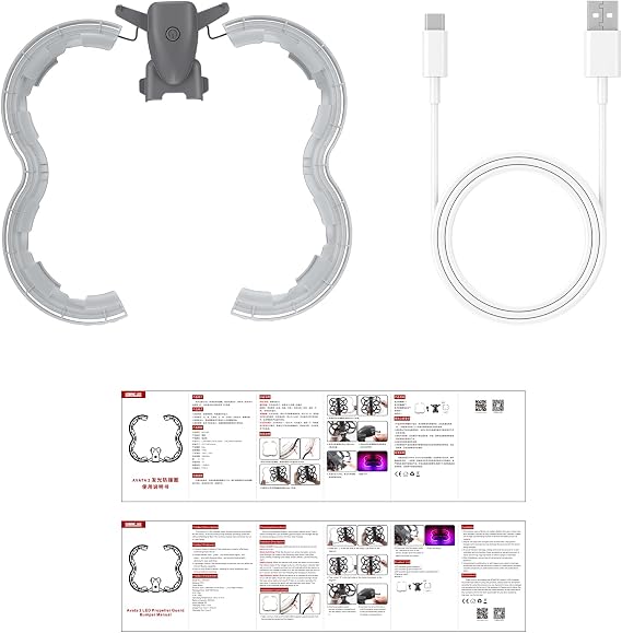 BTG Avata 2 LED Propeller Guard Bumper for DJI Avata Accessories Propeller Protector Night Flight Light