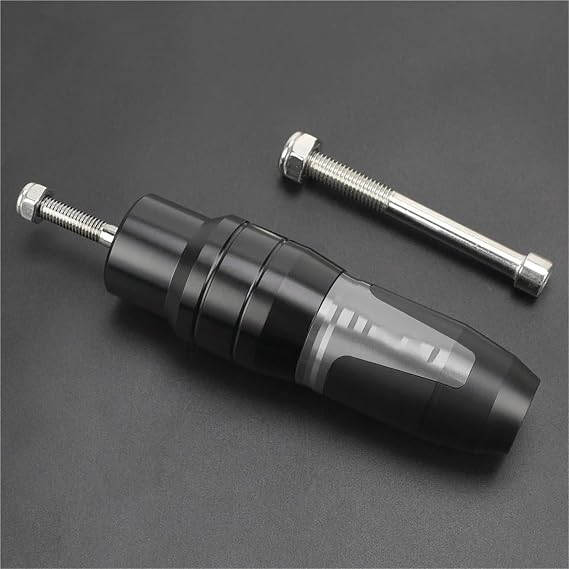 Anti Falling Pads Motorcycle Exhaust Slider Crash Protector For KAWASAKI ER6N ER-6N ER 6N Exhaust Sliders Protection Frame Slider Motorbike Protector(Titanium 2)