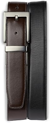 Harbor Bay by DXL Big and Tall by DXL Reversible Leather Dress Belt