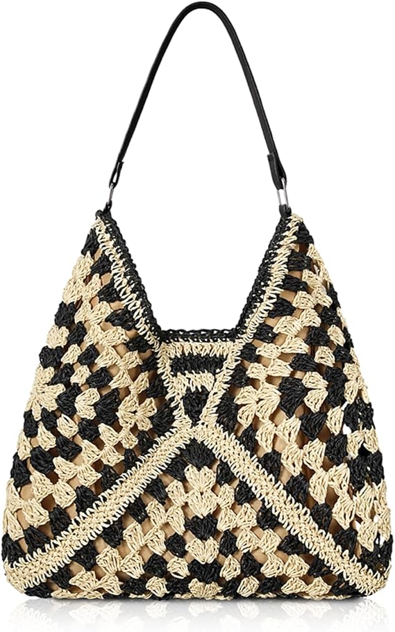 Straw Beach Bags for Women - Summer Woven Tote Bag Handbags