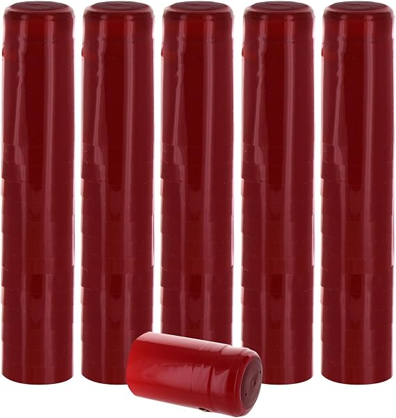 Red PVC Shrink Capsules-100 Count