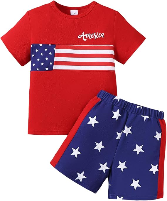 Boys Summer Outfits 2 Piece Boys' Clothing T-Shirt + Shorts Sets