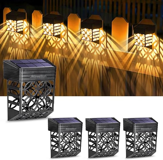 Greentech Güneş Enerjili Duvar ve Çit LED Aydınlatma 4 Adet/GT-SL22 [Enerji Sınıfı A+++]