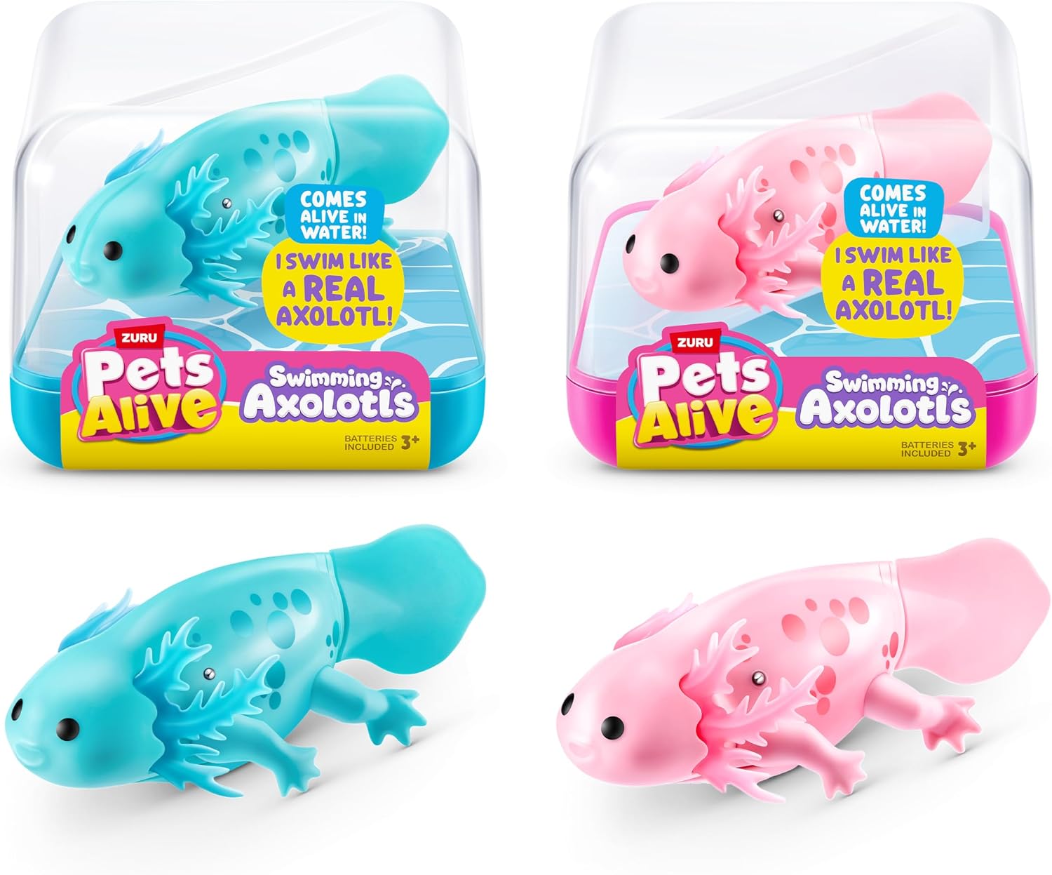Pets Alive Yüzme Robo Axolotl 2li Paket ZURU