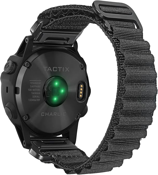 Compatible With Garmin, Rugged Woven Nylon Sport Band with G-hook Watch Band For fenix/Forerunner/Vivoactive/Approach/MARQ/quatix/D2 Series Tough Replacement Band For Men