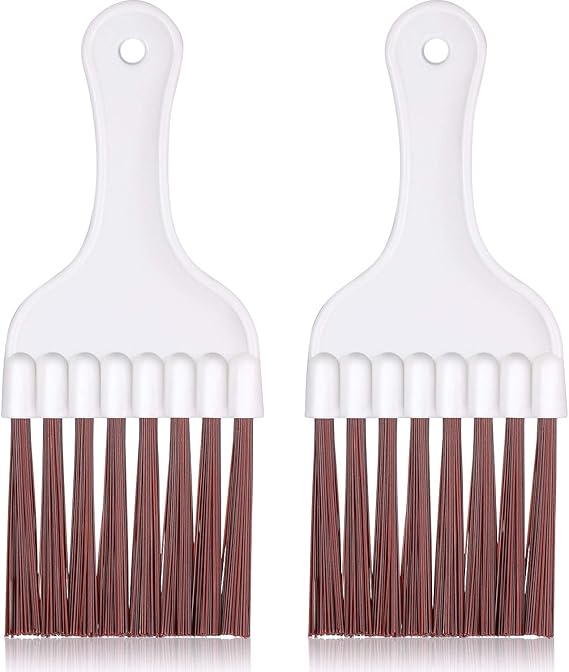 2 Pcs Air Conditioner Condenser Fin Brush Ac Coil Cleaner Brush for Refrigerator Coil(2)