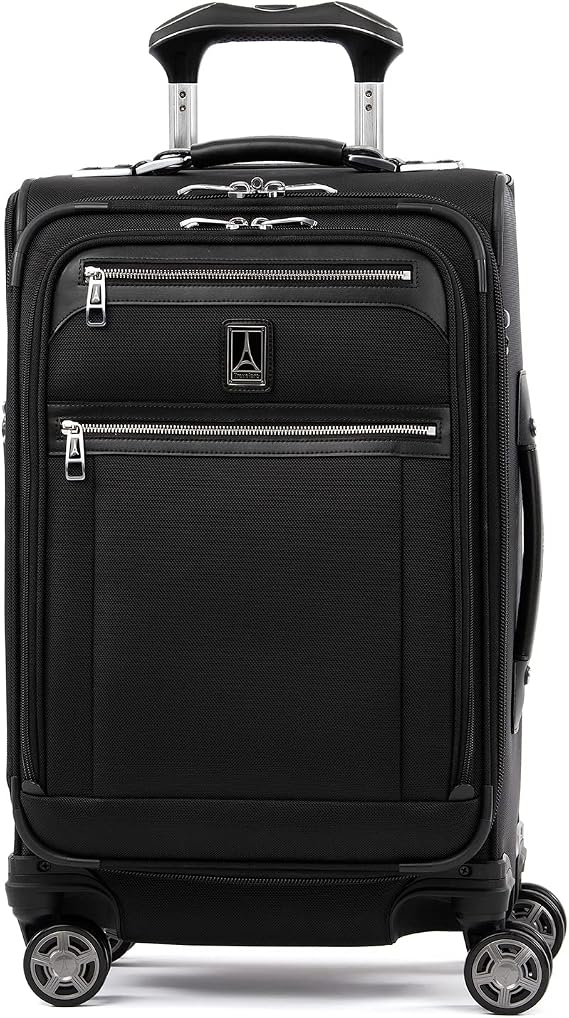 Travelpro Platinum Elite Carry-On Luggage Spinner, Black, 21-Inch