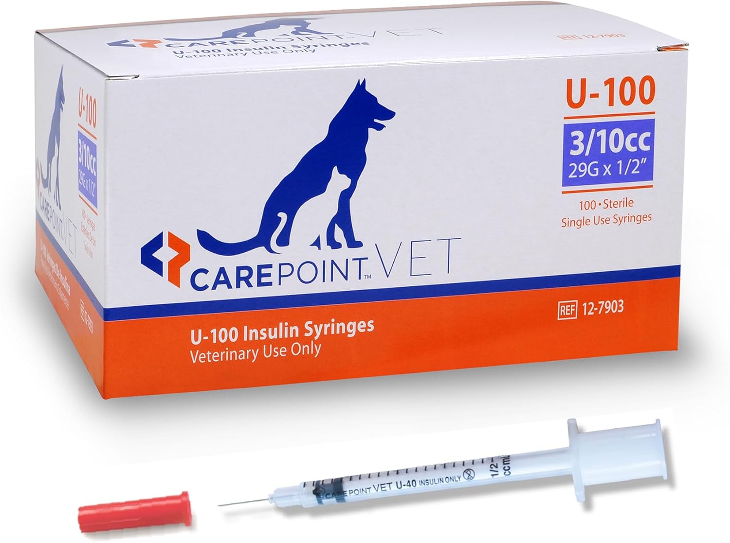 Insulin Syringe 310cc, 29G x 12, 100Box 12-7903Q