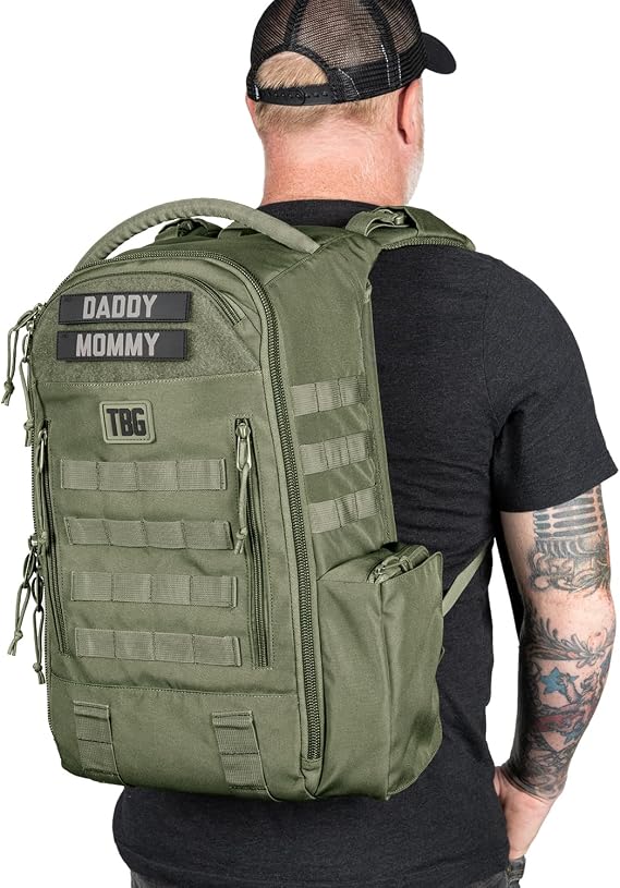 Tactical Baby Gear Daypack Tactical Diaper Bag Backpack - Ranger Green