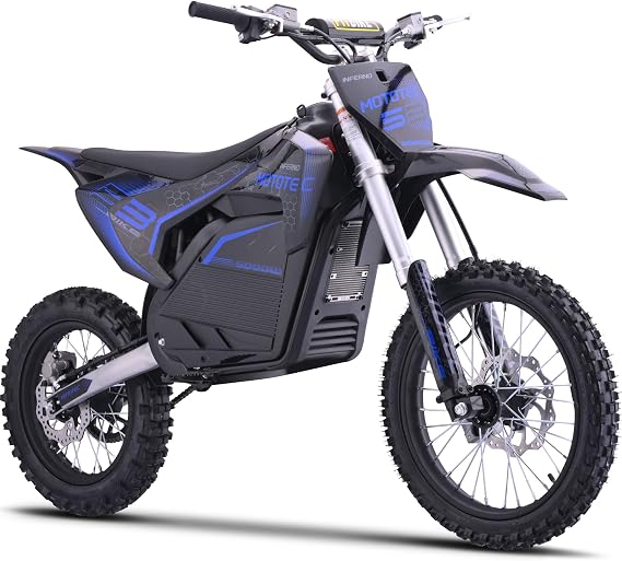 MotoTec 72v Pro Electric Dirt Bike 5000w Lithium Blue