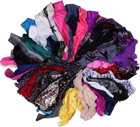 UWOCEKA Sexy Underwear, Kinds of Women T-Back Thong G-String Underpants Sexy Lacy Panties, 10 Pcs