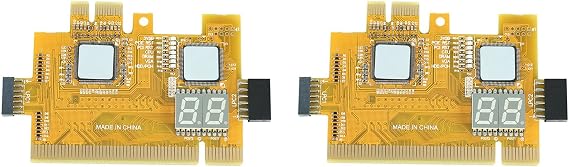 2X Detect Tool PCI-E LPC Multi Use Diagnostic Card Laptop Desktop Test Post LED Indicator PC Motherboard Debug Analyzer