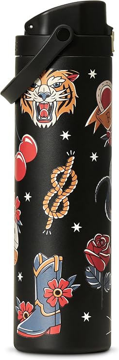 Ridge Water Bottle - 24oz, Double-Walled, 18/8 Stainless Steel (American Traditional)