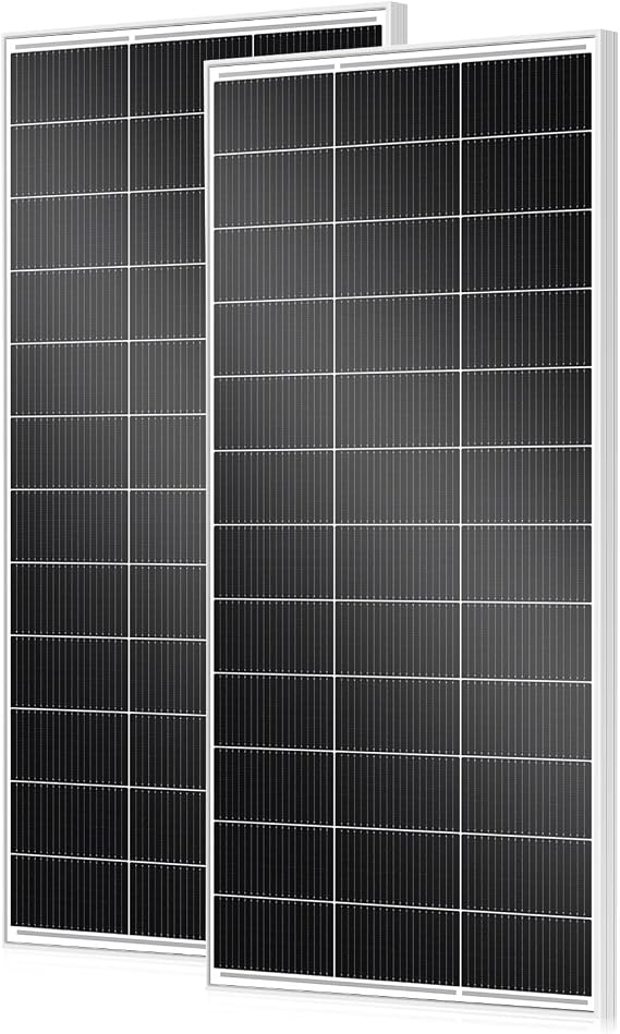 400 Watt Solar Panel, 2 Pack of 200W Monocrystalline Cell High-Efficiency PV Module, 12V Solar Panels for Homes Camping RV Battery Boat Caravan and Other Off-Grid Applications