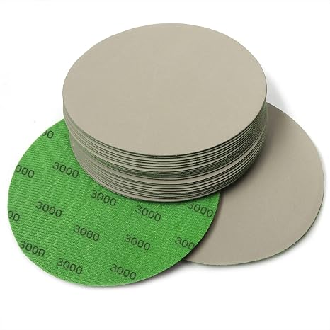 Sanding Discs 6 Inch,3000 Grit Wet Dry Sandpaper,Silicon Carbide Hook and Loop Random Orbital Sander Round Sand Paper by MAXMAN,25-Pack