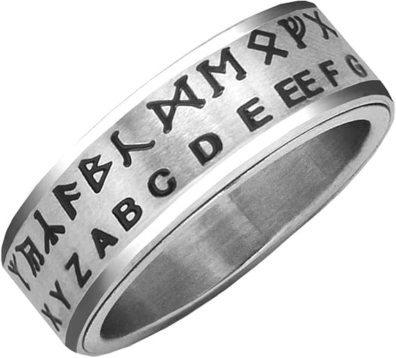 Retroworks Hobbit Translator Ring Silver Size 08