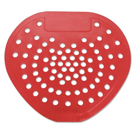 Hospeco Health Gards 03901 Cherry Deluxe Vinyl Deodorizing Urinal Screen Red (Case of 12)