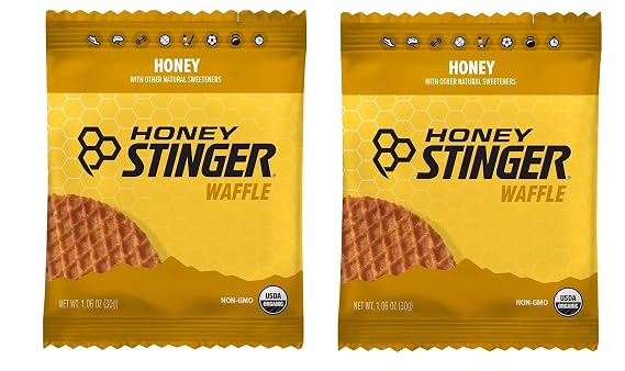 Honey Stinger Organic Honey Waffle | Energy Stroopwafel for Exercise, Endurance and Performance | Sports Nutrition for Home & Gym, Pre and Post Workout | 32 Waffles, 33.92 Ounce