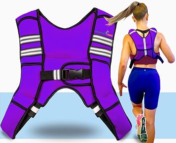 Weighted Vest 6lb, 10lb, 12lb, 25lb, 35lb, 45lb, 60lb, Removable Iron Weights for Men & Women, Calisthenics Workout Fitness Sports