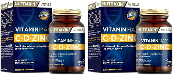 Nutraxin Vitamin Max C-D-Zinc 60 Tablet (2 paketi)